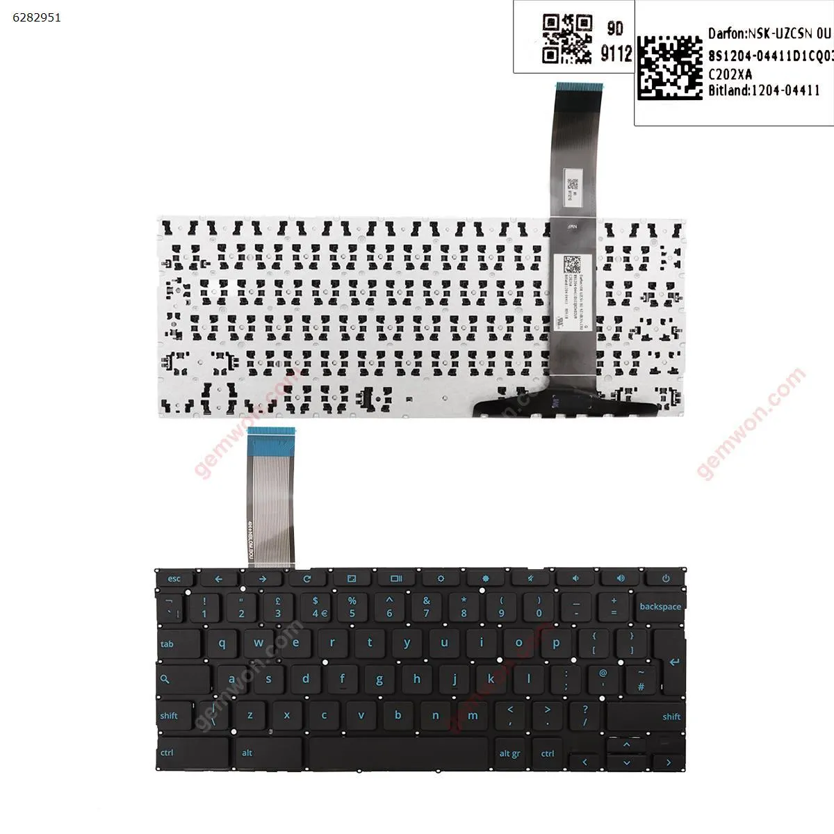 Picture of ASUS Chromebook C202 C202S C202SA C202SA-YS01 C202SA-YS02 BLACK (WIN 8)