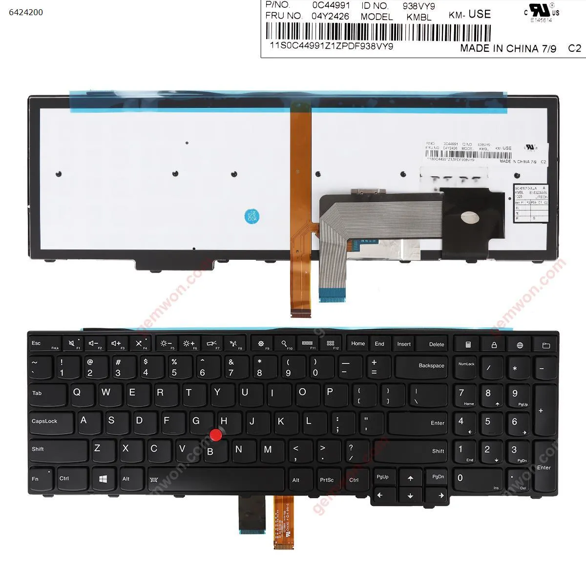Picture of ThinkPad E531 T540 BLACK(Backlit,  OEM For Win8) 