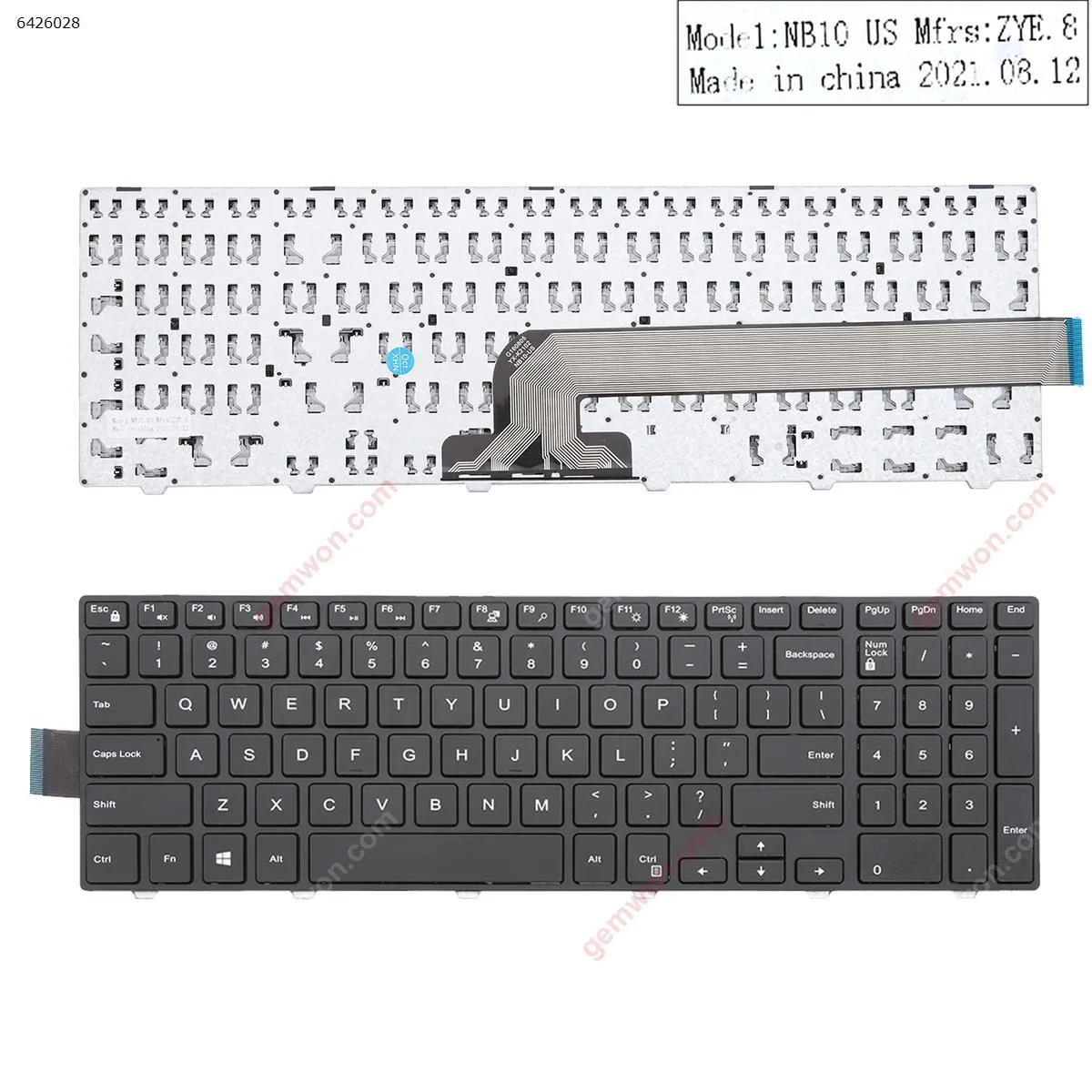 Picture of DELL  15-3000 5542 3541 5547  BLACK FRAME BLACK  (OEM ) 