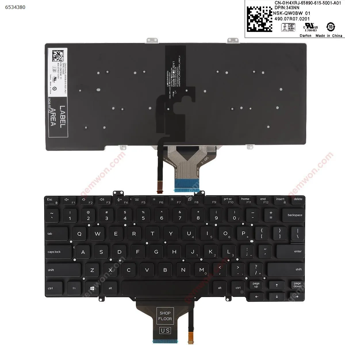 Picture of  DELL Latitude 5400 5401 5410 5411 7400 7410 BLACK（BACKLIT WIN8）