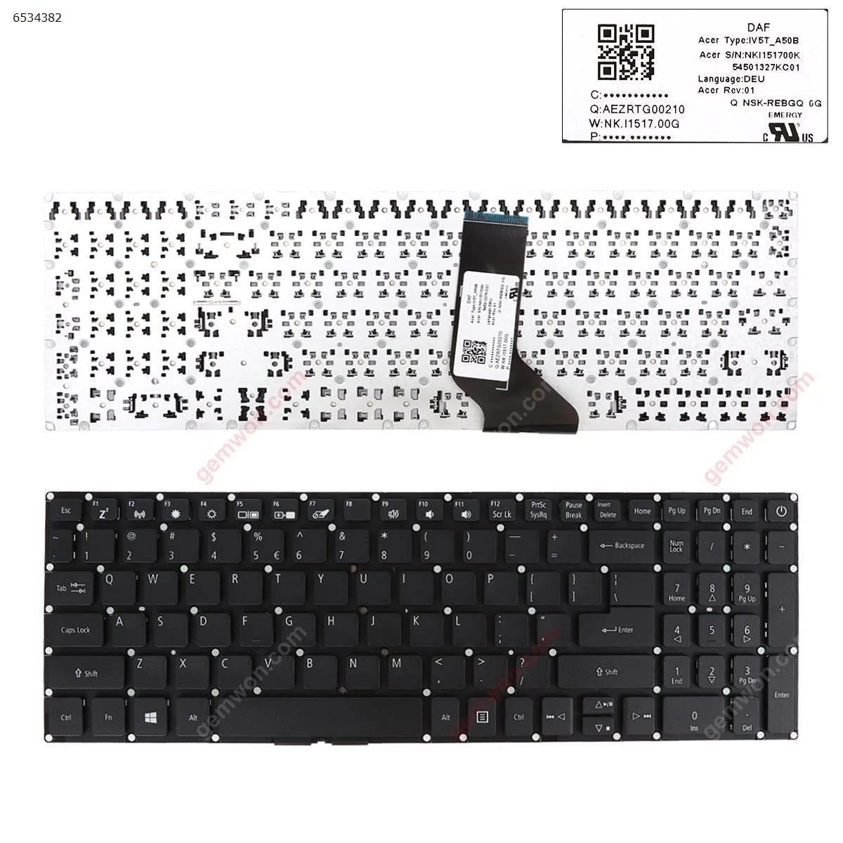 Picture of ACER Aspire 3 A315-41 A315-41-R7V9 A315-41-R23T A315-41G-R9S0 A315-32 A315-33 A315-53G A715-72G A717-72G A315-51 A315-51G A515-51G A517-51G A315-21 A315-21G-99N8BLACK（WIN8）