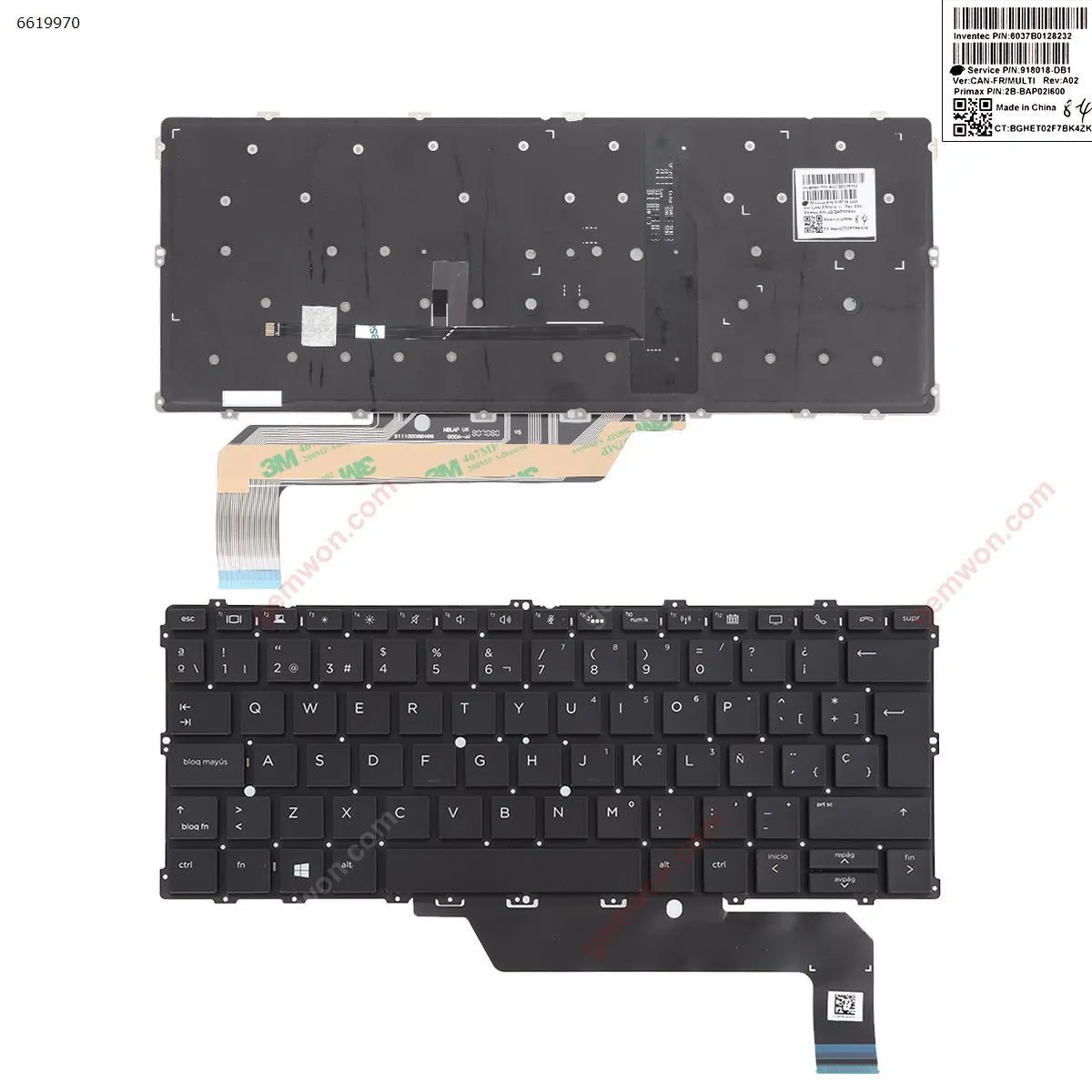 Picture of HP EliteBook 1030 G2 x360 BLACK （With Backlit Board，Win8）