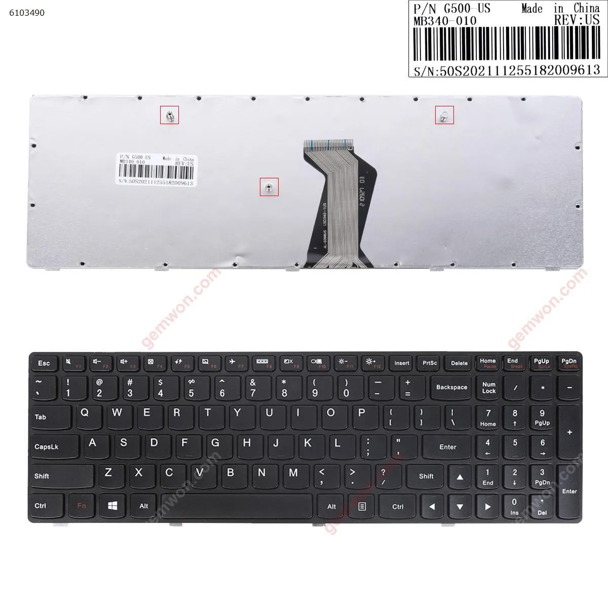 Picture of LENOVO G500 G505 G510 BLACK FRAME BLACK(For Win8)