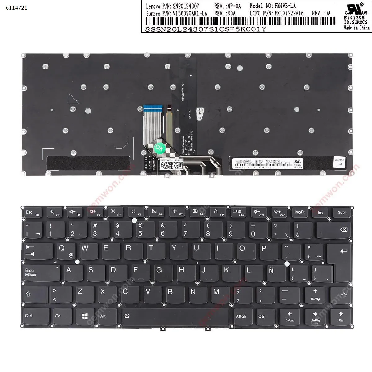 Picture of Lenovo Yoga 910-13IKB YOGA 5 Pro BLACK(Backlit,Without FRAME,For Win8)	