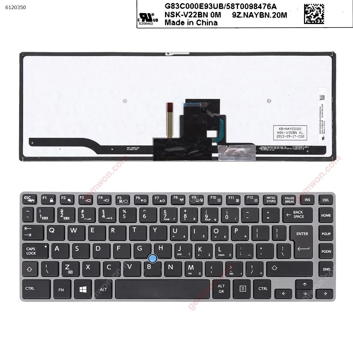Picture of TOSHIBA Tecra z40-a GRAY FRAME BLACK （with point，Backlit,WIN8）Reprint Big Enter