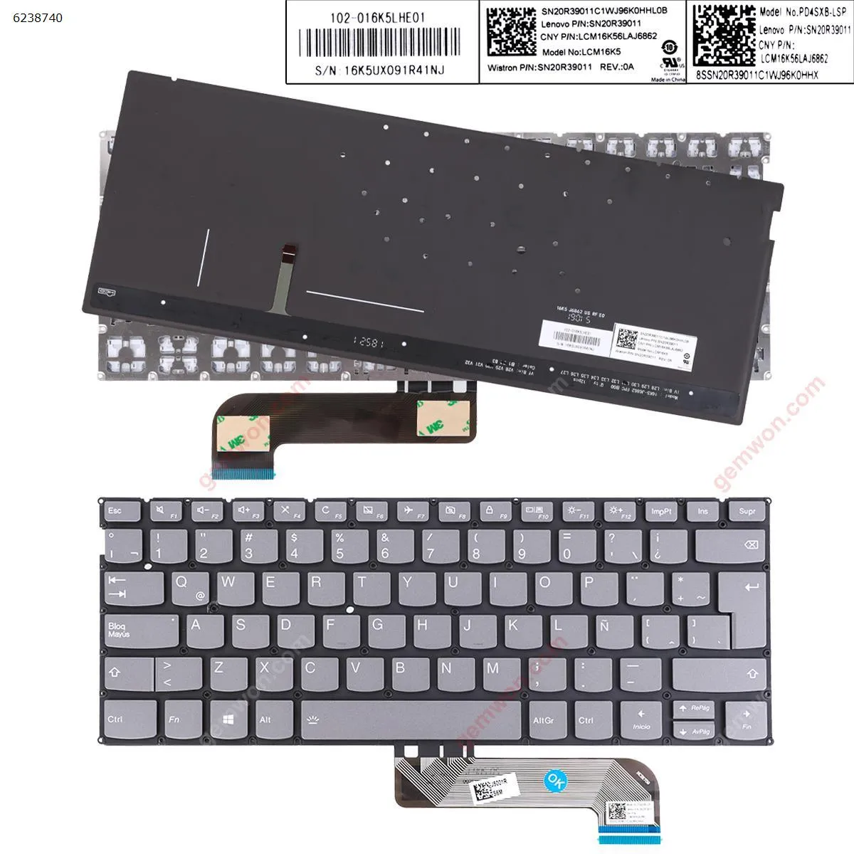 Picture of Lenovo Yoga S730-13IWL S730-13IML  IdeaPad 730S  GRAY (Backlit Win8)