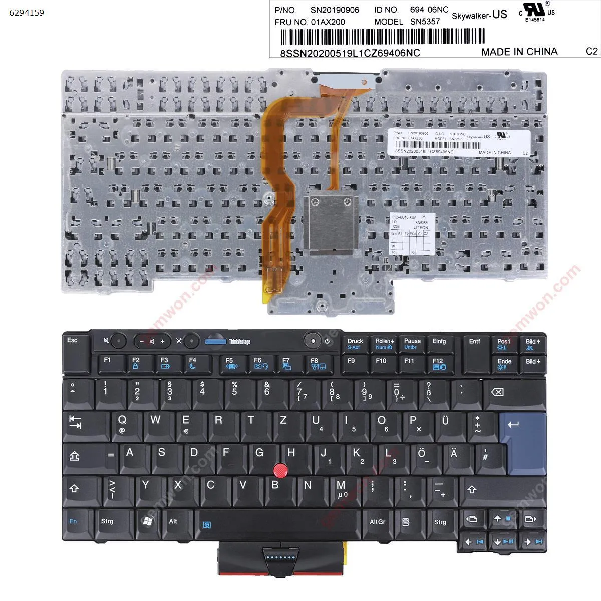 Picture of ThinkPad T400S T410 T410I T410S T420 X220 BLACK(with point stick,WIN8）OEM