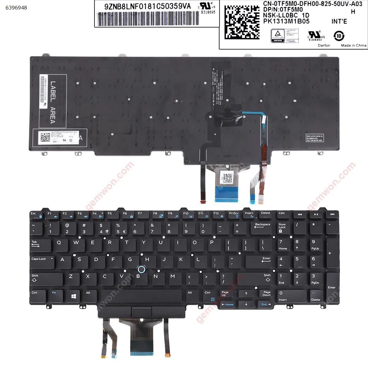Picture of DELL E5550 BLACK (,Backlit,With Point Stick ,Win8,versions2) 