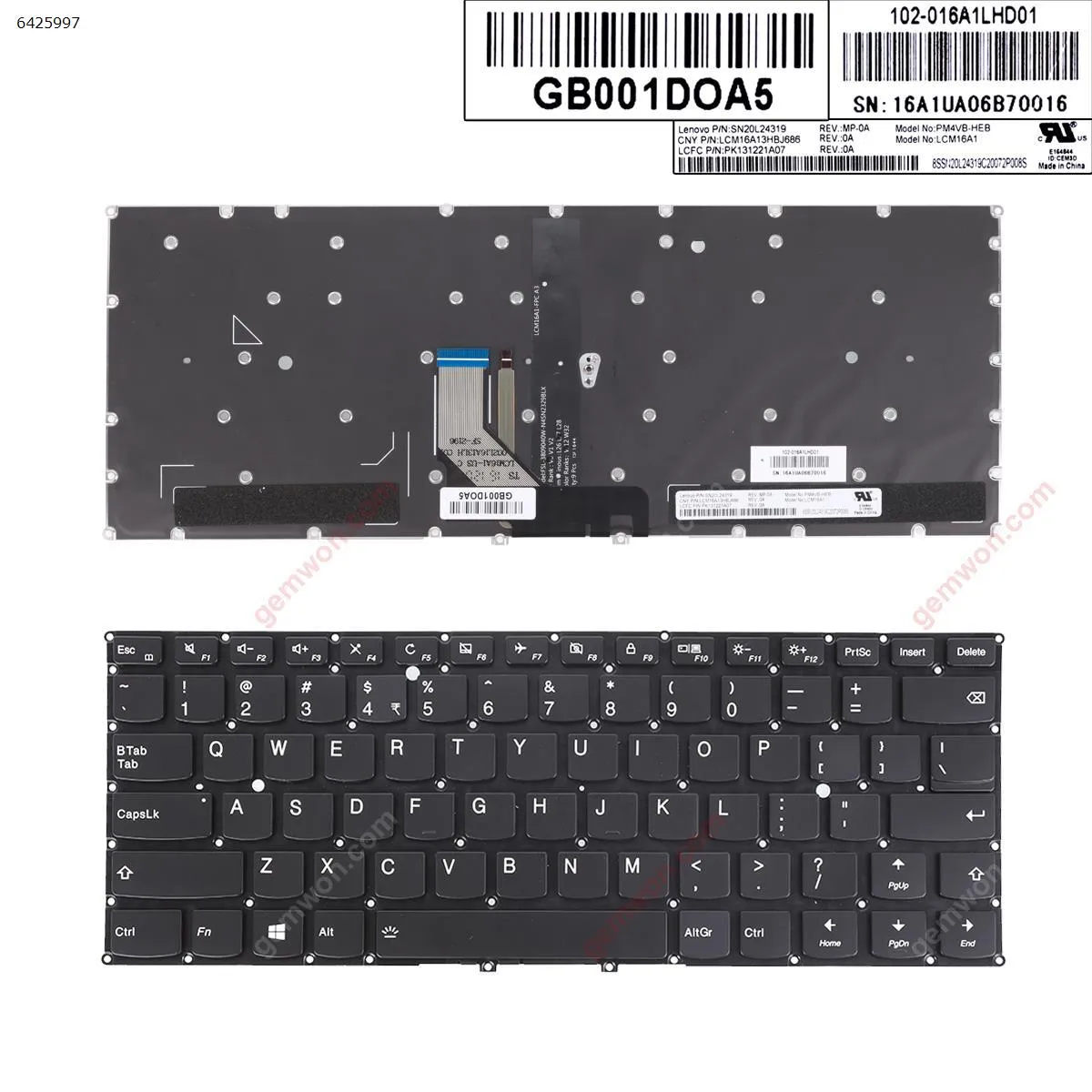 Picture of Lenovo Yoga 910-13IKB YOGA 5 Pro BLACK(Backlit,Without FRAME,For Win8) Reprint