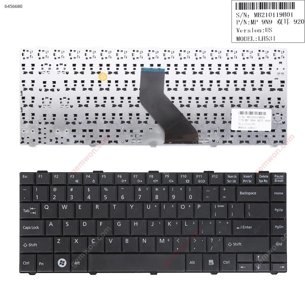 Picture of FUJITSU Lifebook LH530 LH531 LH520 BLACK