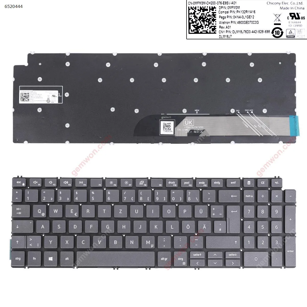 Picture of DELL Inspiron 5491 5582 5591 BLACK (Without Frame,For Win8)