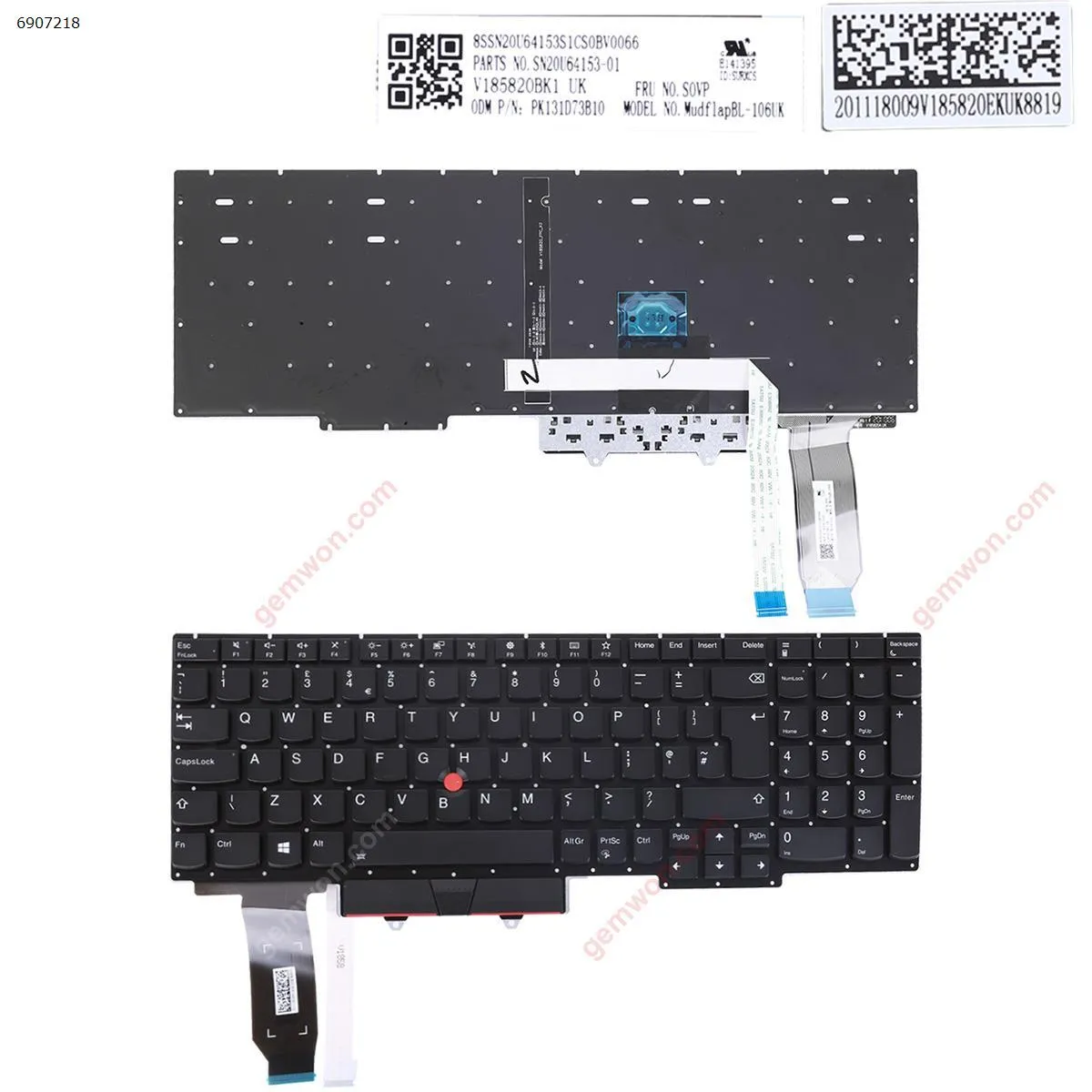 Picture of Lenovo Thinkpad E15 (2020 year) Backlit (With Point Stick For Win8)