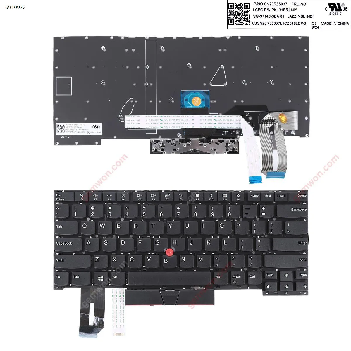 Picture of Lenovo T490S  L490 E490  Black ( with point stick win8 )OEM