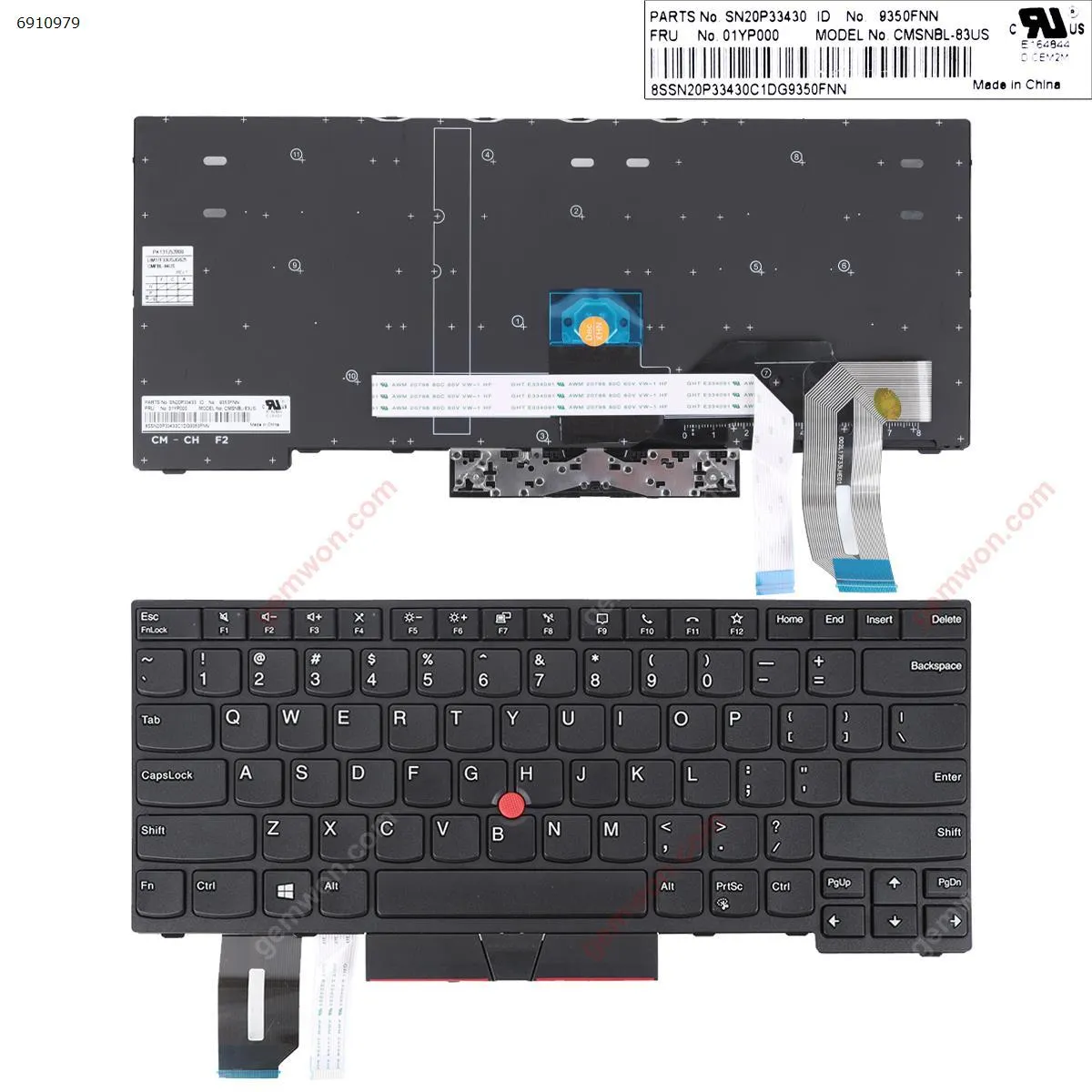 Picture of Lenovo ThinkPad T14 Gen 1 2020 20S1 20S2 S0S3 BLACK (with point stick For Win8)OEM 