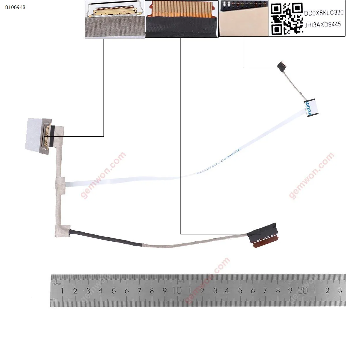 Picture of HP PROBOOK 450 G6 455R G6 455 G6.（Material code:DD0X8KLC330）