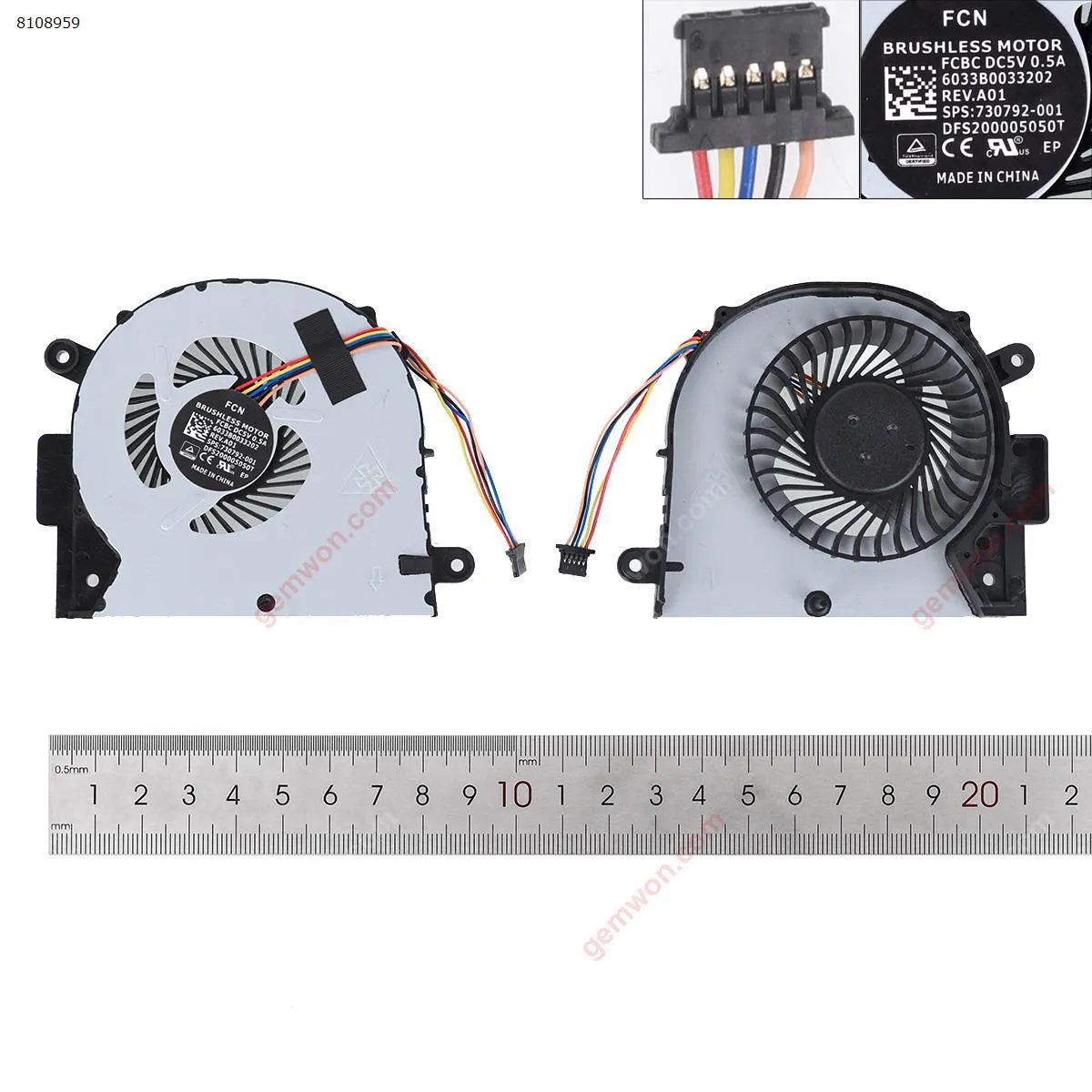 Picture of Lenovo Z51-70 Y50C Xiaoxin V4000 Z41-70 CPU cooling fan（High copy）.