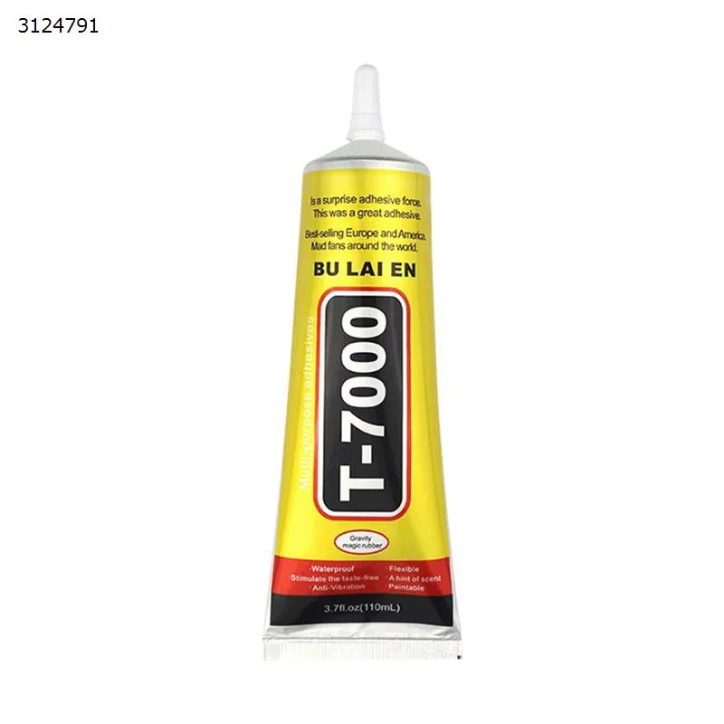 Picture of Mobile phone screen glue repair glue DIY stick drill universal super glue resin glue BULAIEN T7000 black glue with needle 110ml