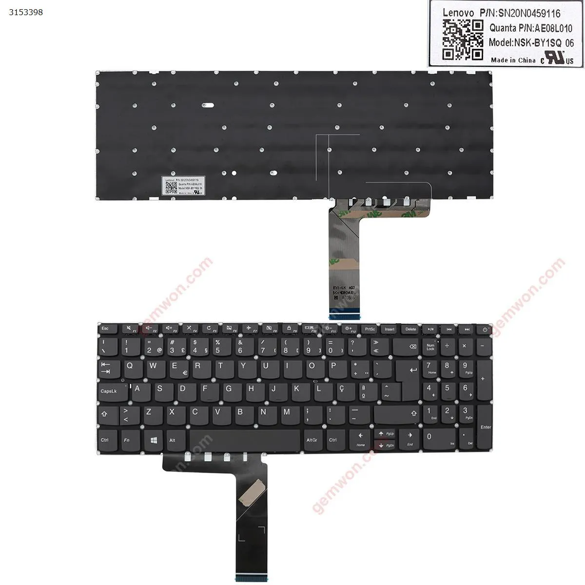 Picture of Lenovo IdeaPad 320-15ABR 320-15IAP 320-15AST 320-15IKB 320-15ISK GRAY win8(Without FRAME) 