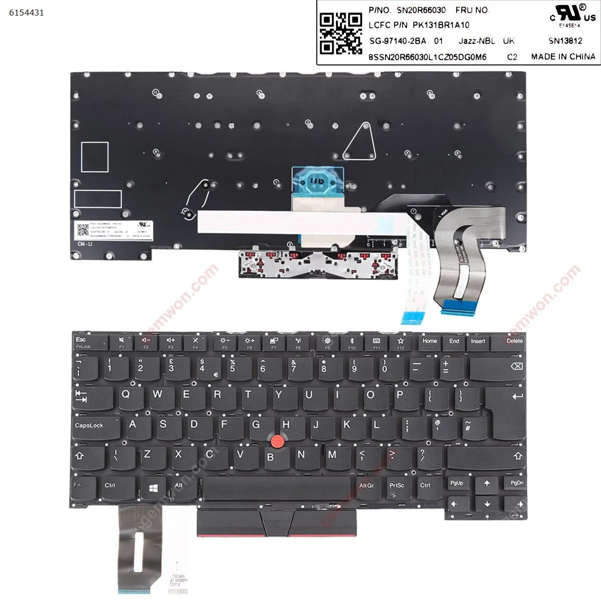 Picture of IBM Thinkpad T490S  L490 E490  Black ( with point stick win8 )OEM