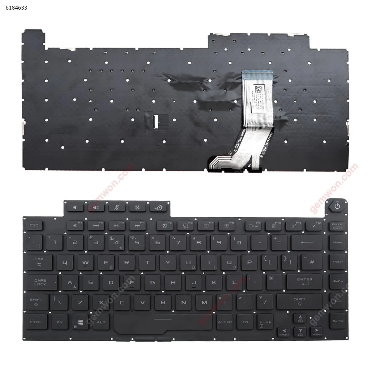 Picture of ASUS ROG Strix Scar III G512 L 3 PLUS G531 S5D G531GT G531G g531gu g531gd BLACK (With Backlit Board,WIN8)