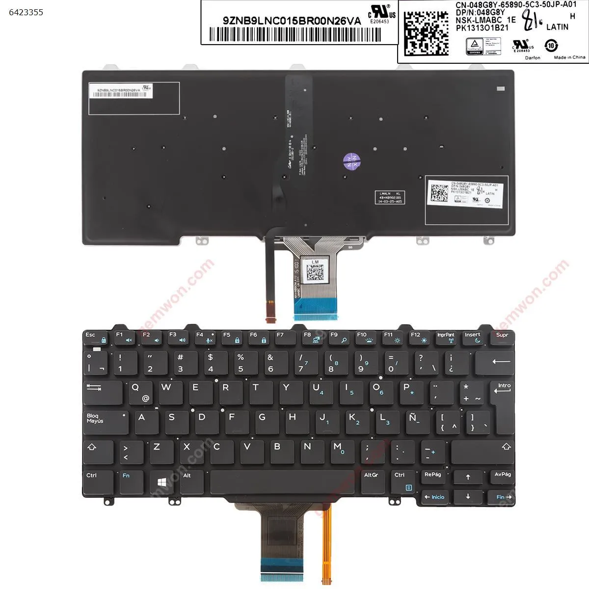 Picture of DELL Latitude E7250 BLACK (Backlit,For Win8)