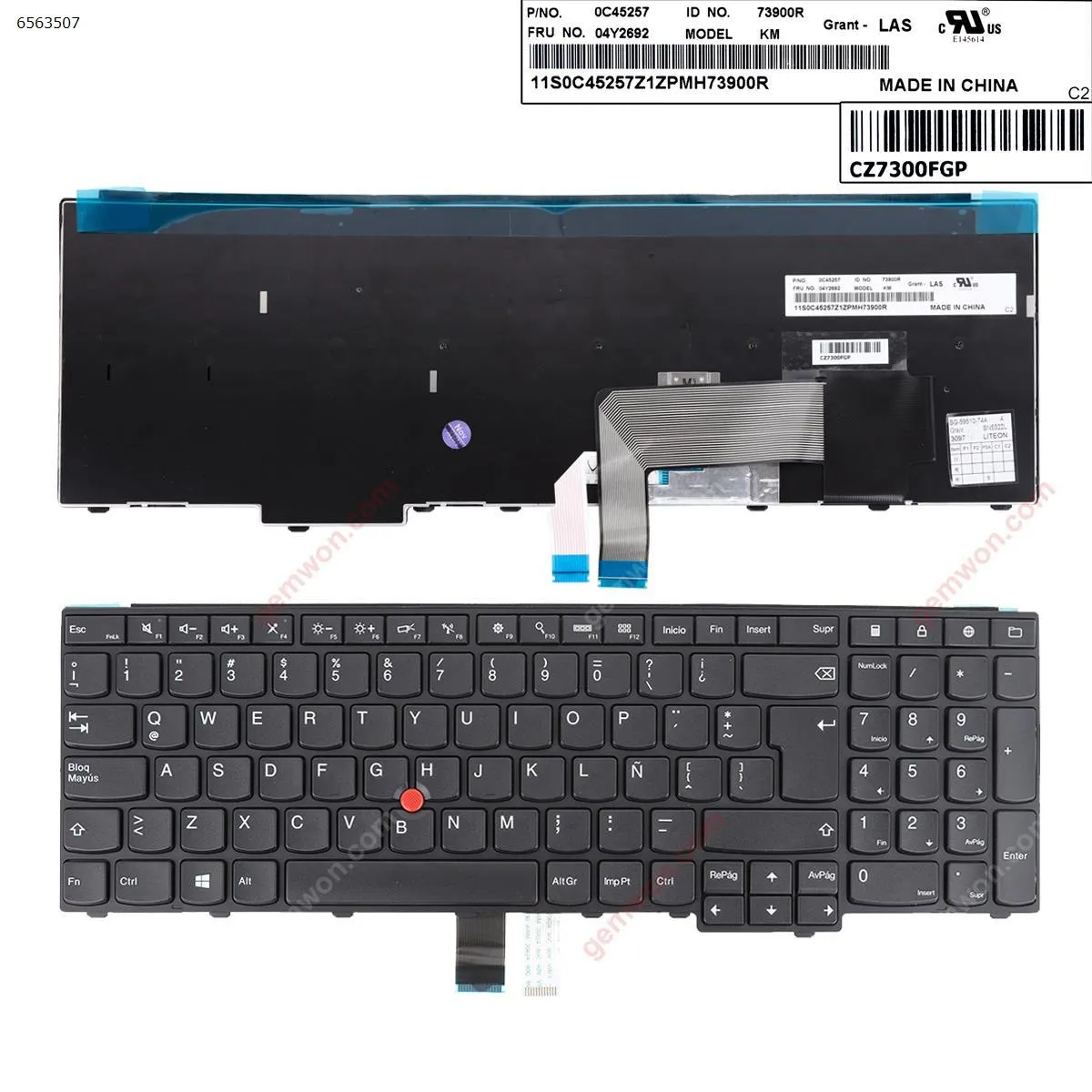 Picture of IBM ThinkPad E531 T540 BLACK(with point stick For Win8) OEM