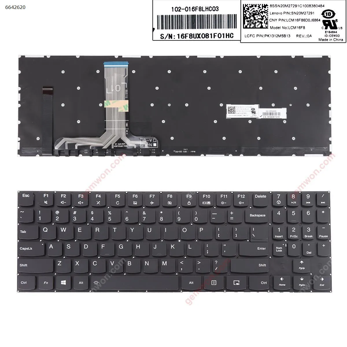 Picture of Lenovo Legion Y720 BLACK(Full Colorful Backlit,Win8)