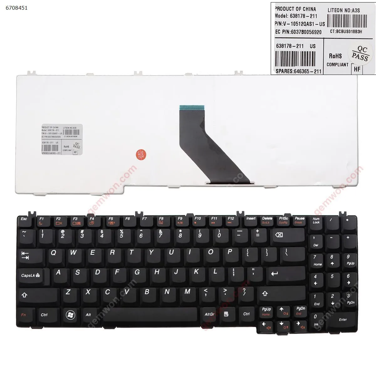 Picture of LENOVO G550 BLACK （With Foil）