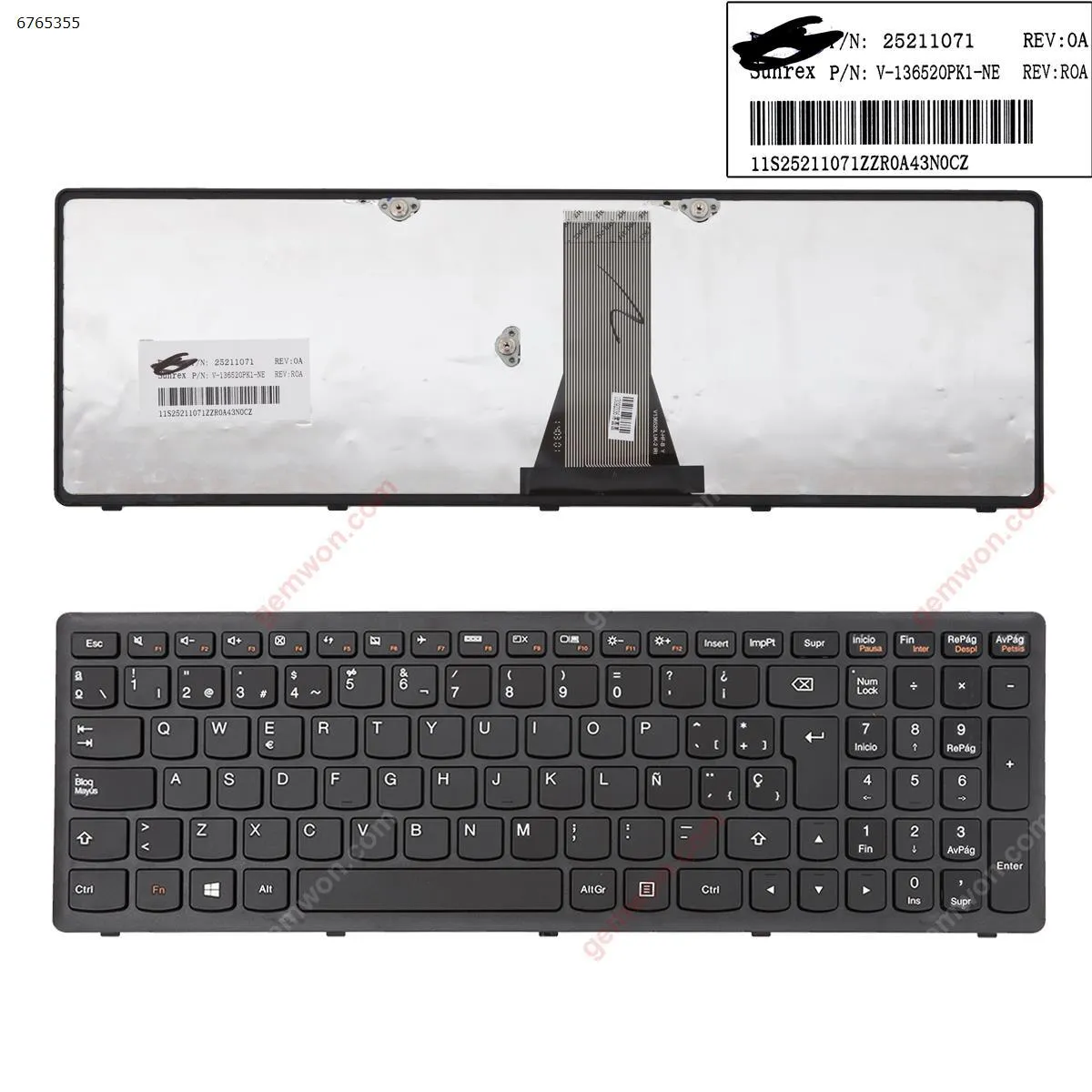 Picture of LENOVO G500S S500 flex 15 BLACK FRAME BLACK  (For Win8)