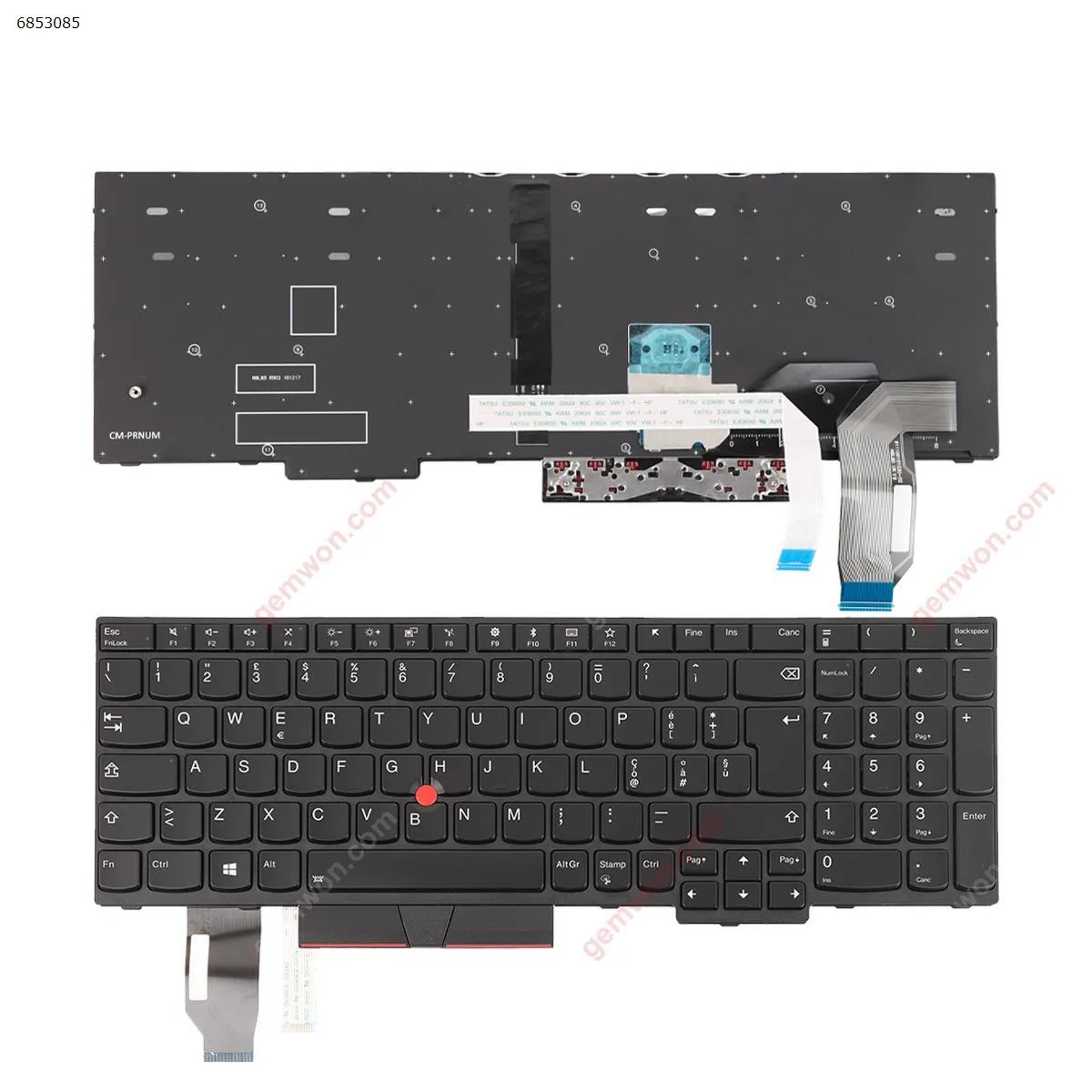 Picture of IBM Thinkpad E580 L580 BLACK FRAME BLACK ( Backlit with point stick ,For Win8) OEM