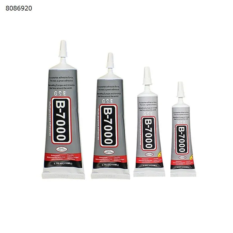 Picture of Repair mobile phone case screen sticky super glue DIY material jewelry dot drill glue transparent B7000 glue GSE comes with needle 25ml