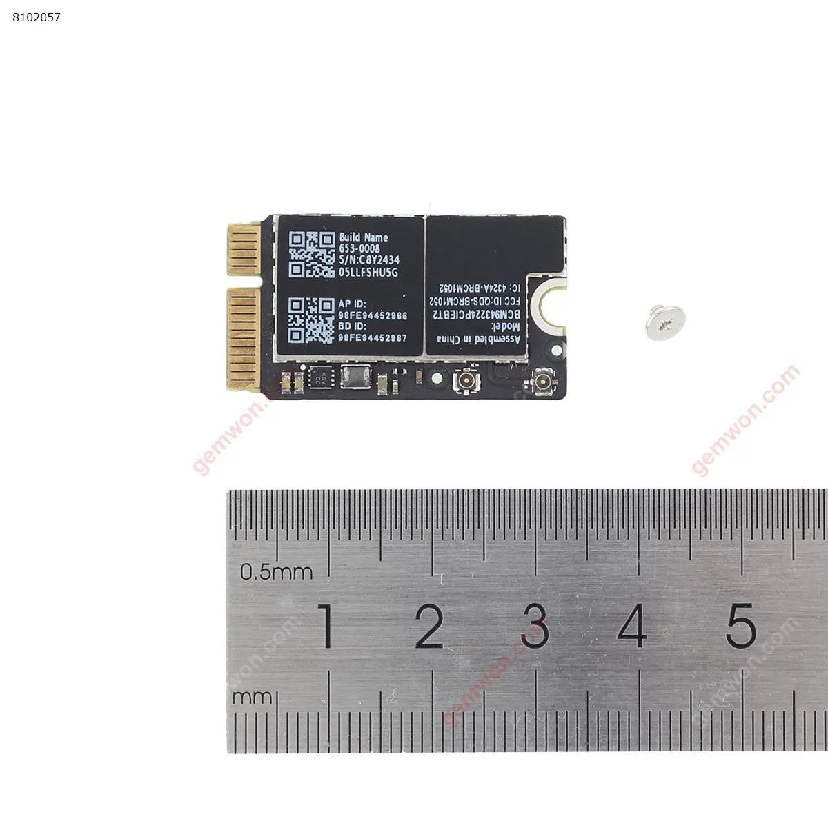 Picture of Wireless-AC WiFi Bluetooth 4.0 Card For Macbook Air A1369 A1465 A1370 A1466 2010-2012 Years