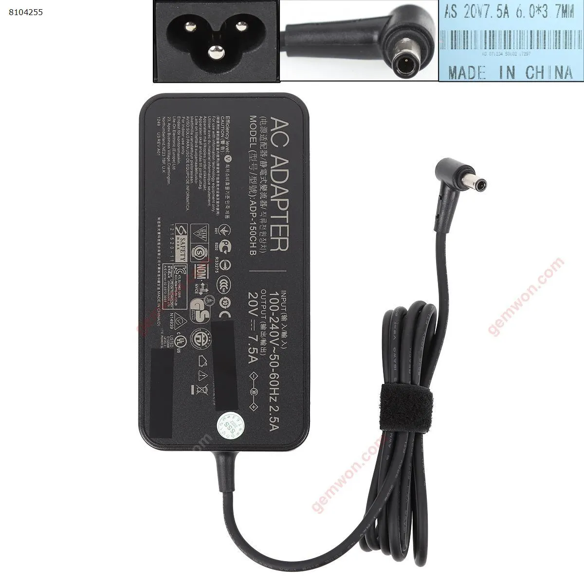 Picture of ASUS 20V 7.5A 150W Φ6.0*3.7MM（High Copy）