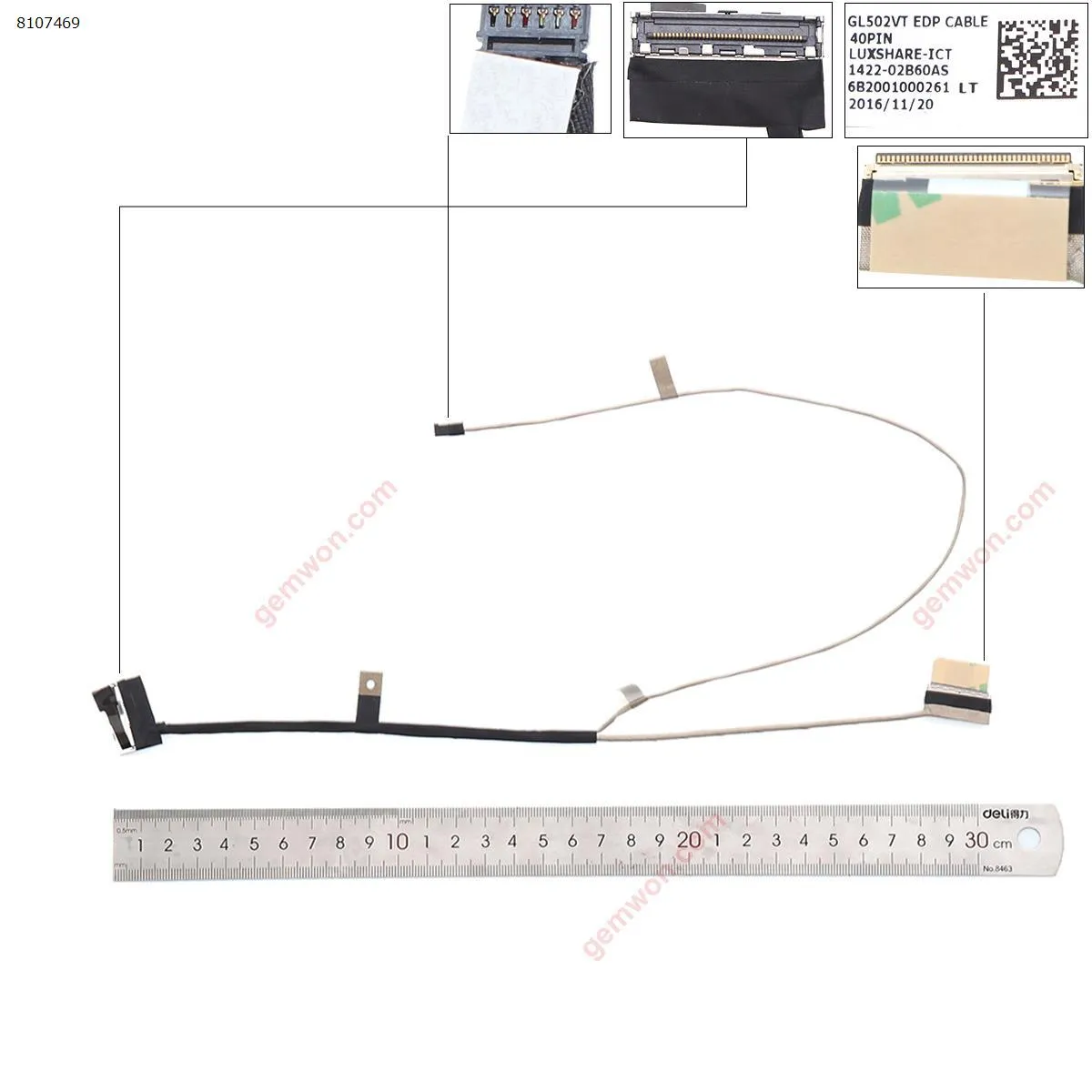 Picture of ASUS GL502 40pin.