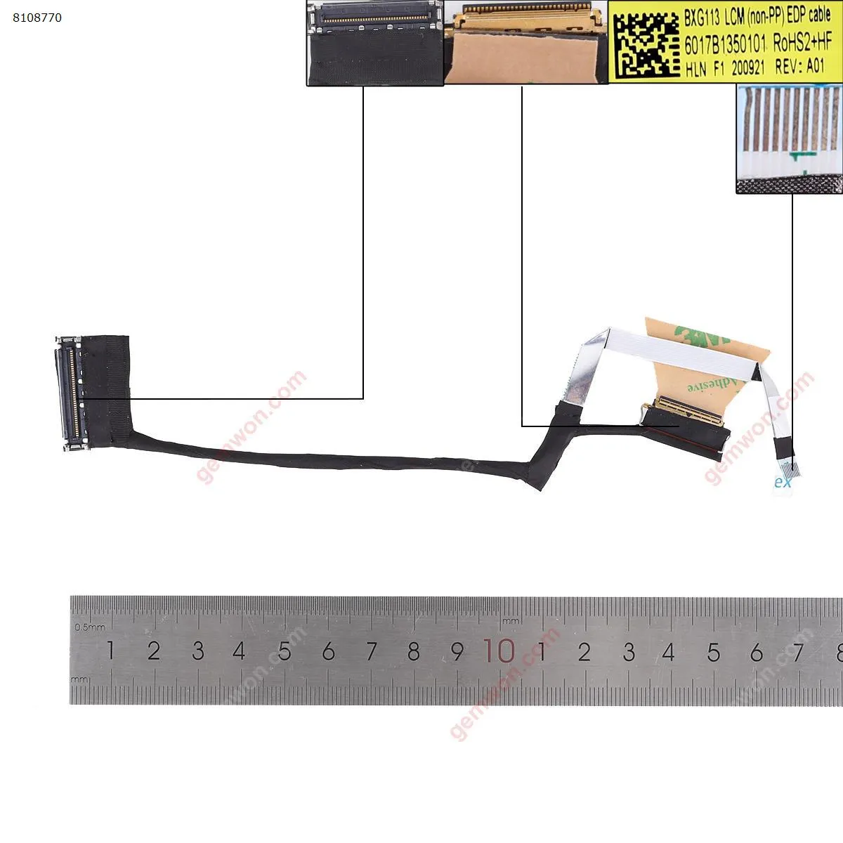 Picture of Laptop LCD/LED cable for HP 435 G7  430 G7 BXG113 LCD Cable. 