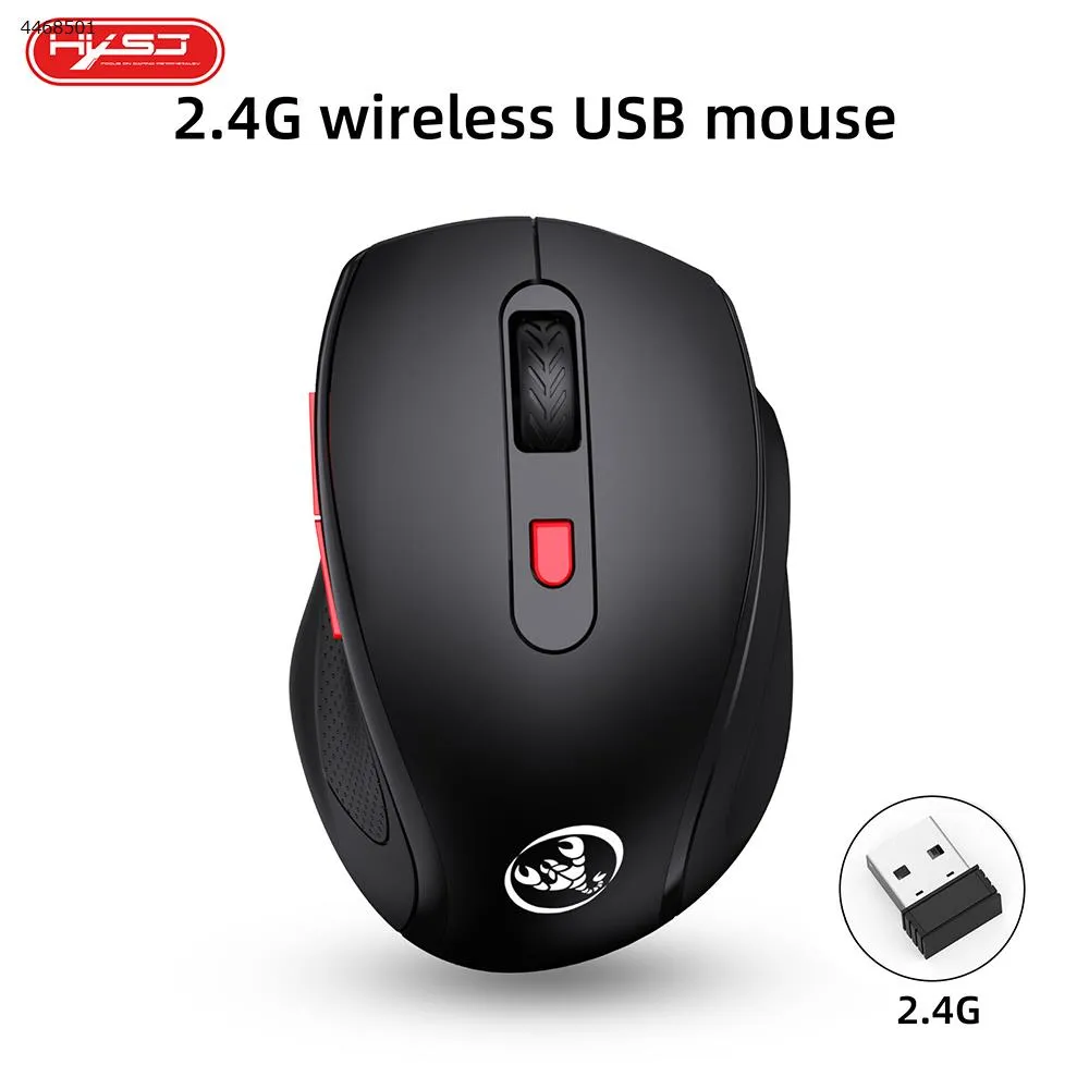 Picture of 2.4G Wireless Mouse 6 Button Audio Office Mouse Ergonomic Grip T67-2.4G Black