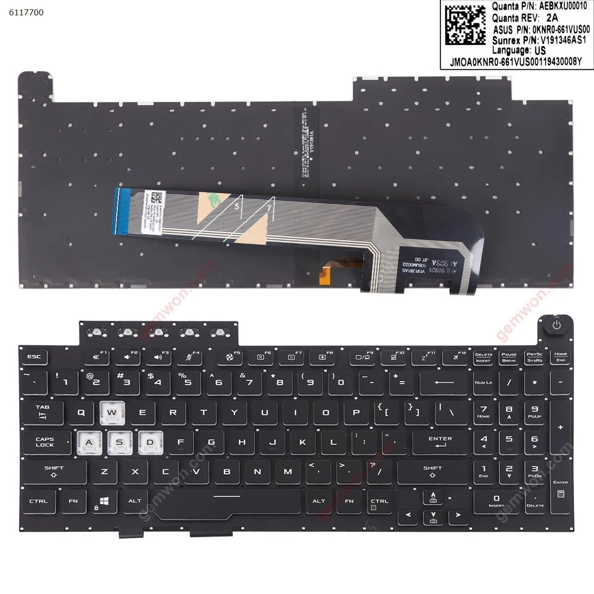 Picture of ASUS TUF Gaming F15 FX506 FA506 FA506Q FX506L FA506U BLACK(Backlit,win8) 