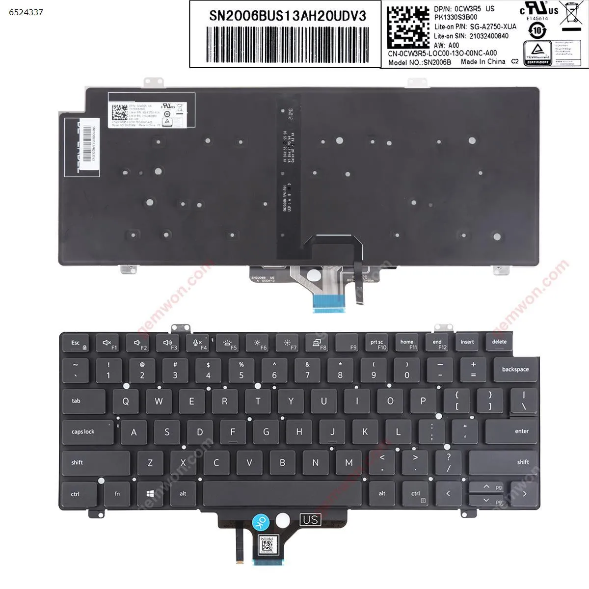 Picture of  DELL Latitude 7410 7420 5420  BLACK (Backlit Win8)