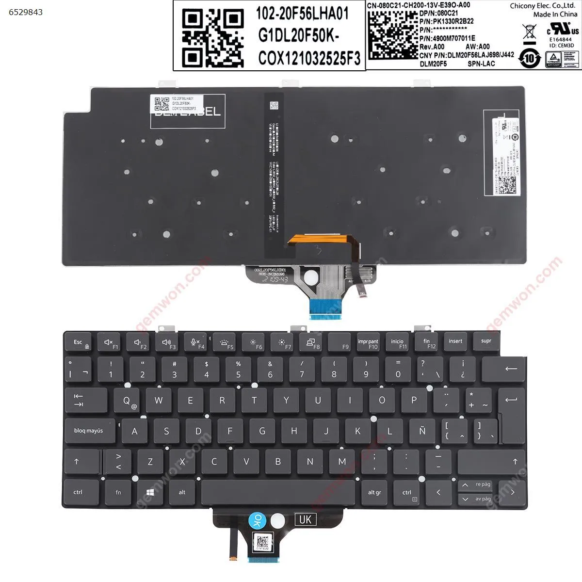 Picture of DELL Latitude 13-7300 7320 E7320 5320 BLACK (Backlit Win8) 