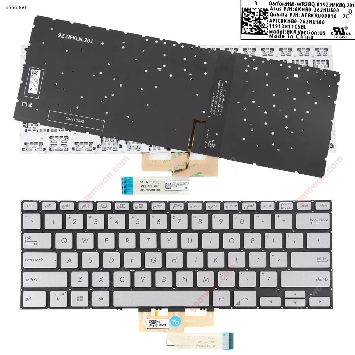 Picture of ASUS ZenBook flip 14 UX462 UX462 SILVER（Backlit Win8）