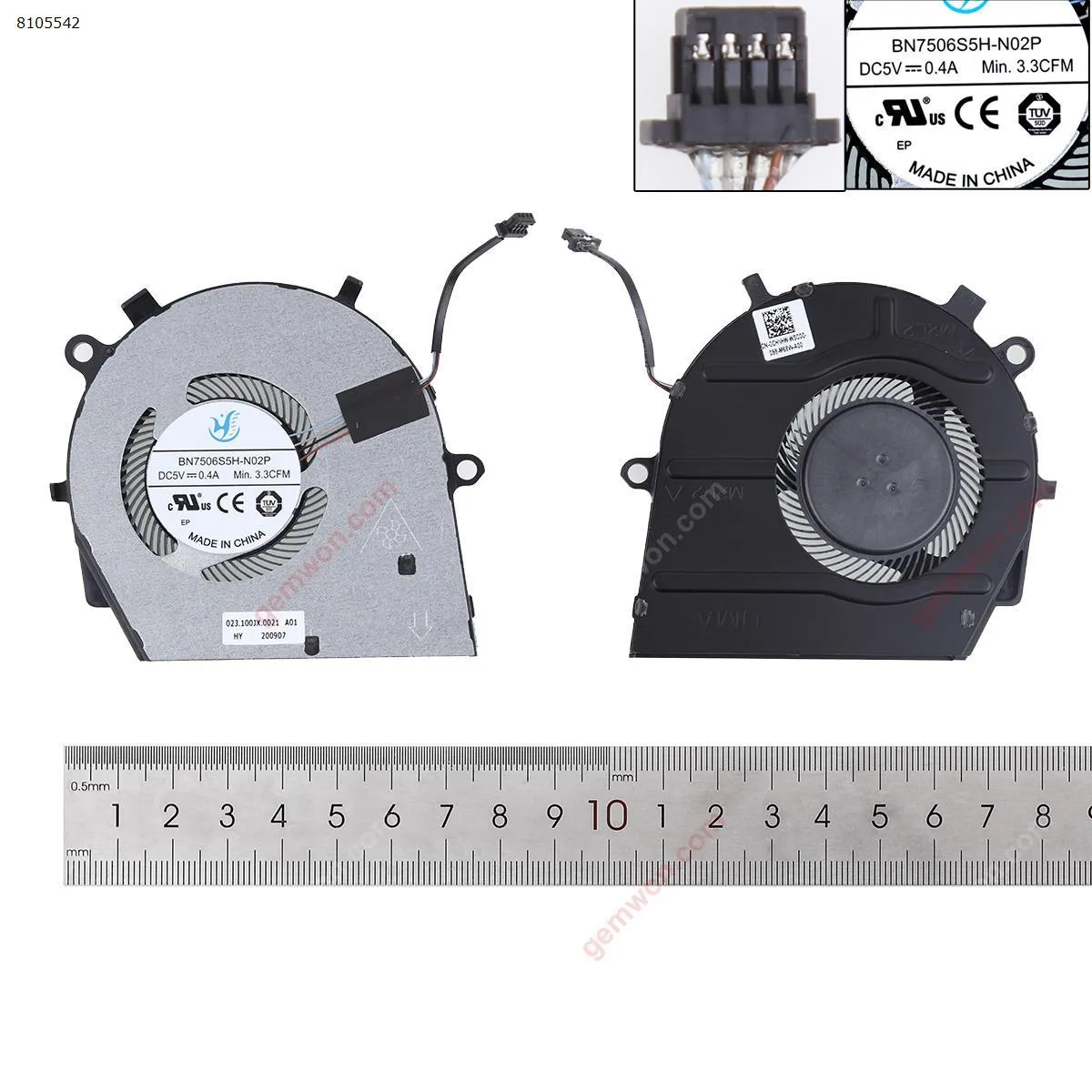 Picture of Dell Vostro 15 5501 5502 5508 Inspiron 7405 Laptop CPU Fan 