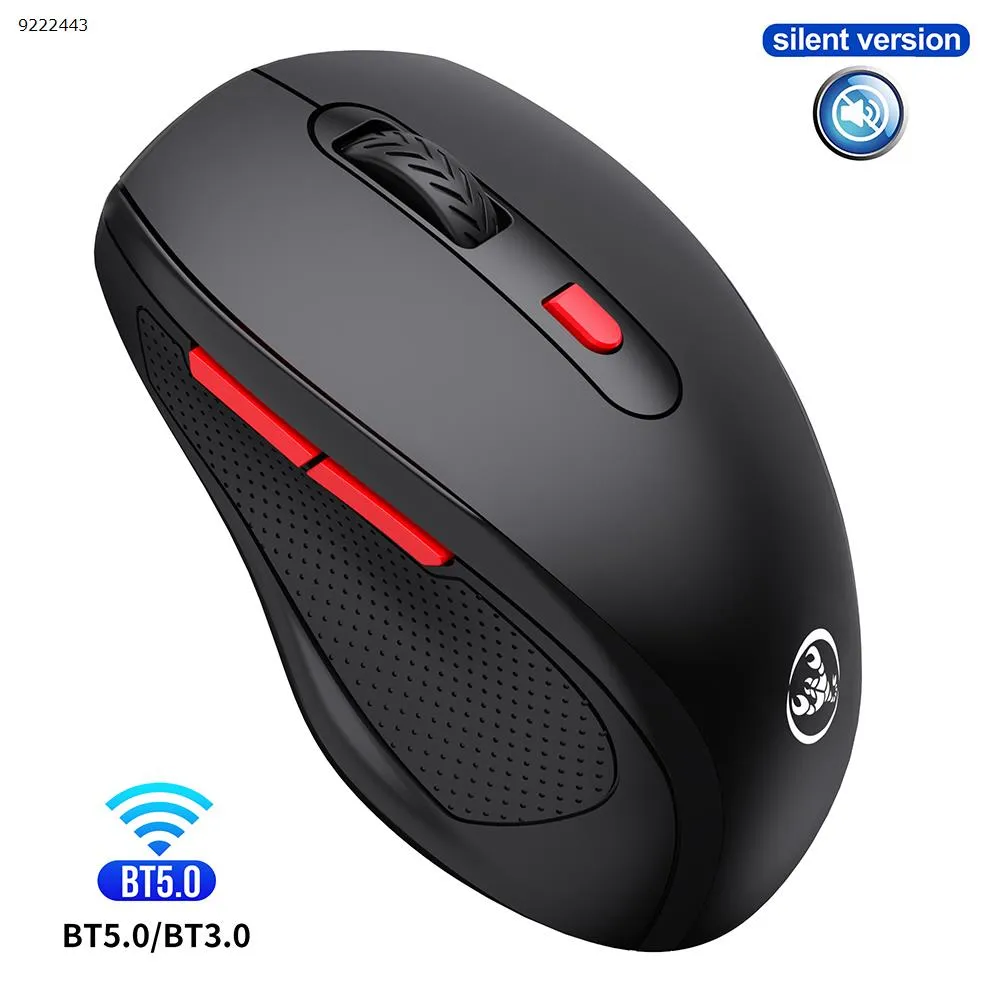 Picture of Bluetooth 3.0/5.0 wireless mouse 10 meters silent mouse three gears 1600dpi T67BL black