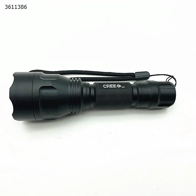 Picture of Flashlight XPE lamp bead aluminum alloy 5-speed dimming flashlight Bicycle light outdoor lighting flashlight 1 18650 rechargeable lithium battery + charger