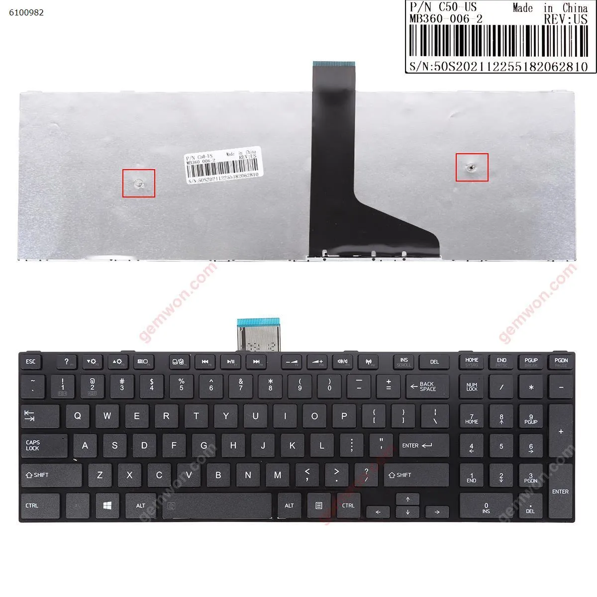 Picture of TOSHIBA C50 C55D BLACK( For Win8, OEM)