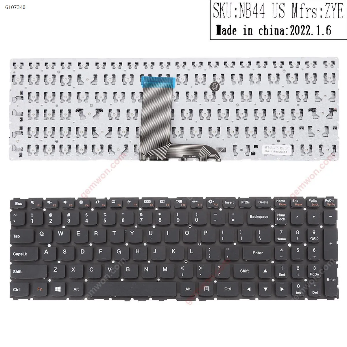 Picture of Lenovo Flex 3-15 3-1570 3-1580 Edge 2-15 2-1580 BLACK (Without FRAME,Without Foil,Win8)