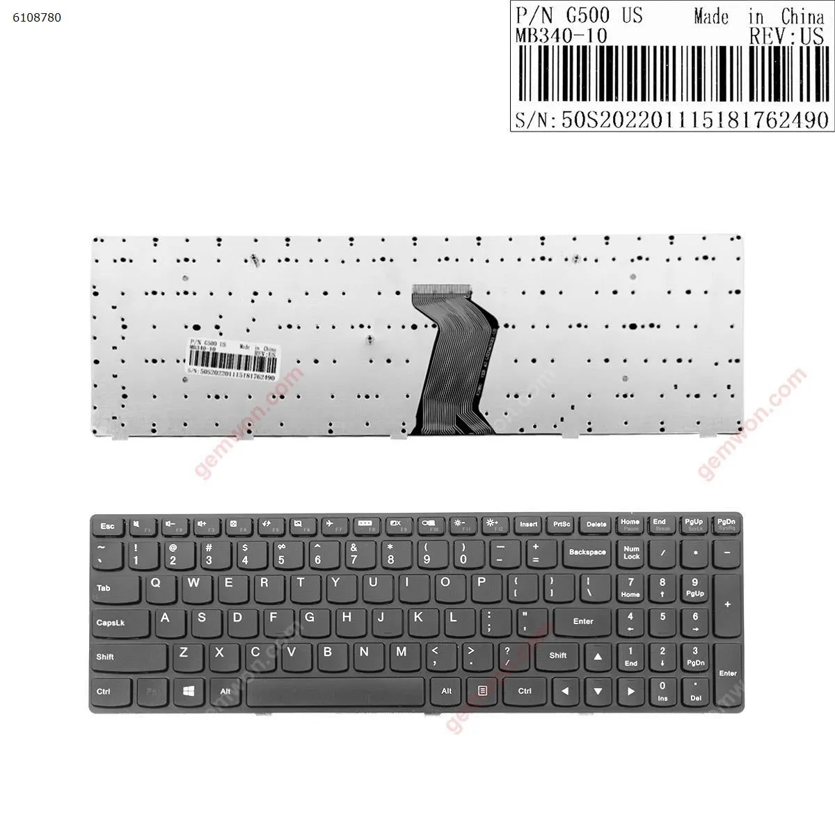Picture of LENOVO G500 G505 G510 BLACK FRAME BLACK(For Win8,OEM)