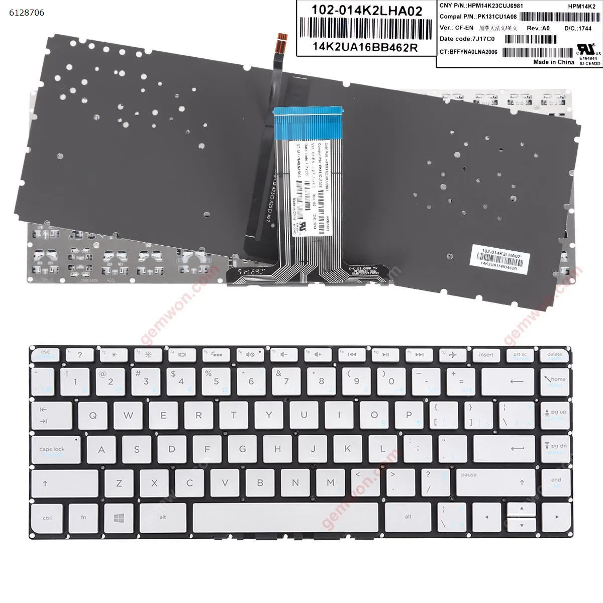 Picture of HP Pavilion 14-AB SILVER(backlit,Without FRAME,Win8)