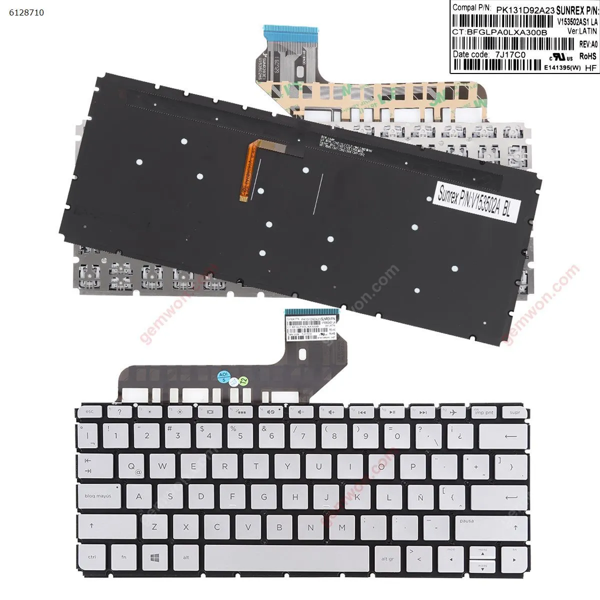 Picture of HP ENVY13-d010nr 13-D061SA 13-d007tu Silver (Backlit,Without FRAME Win8)