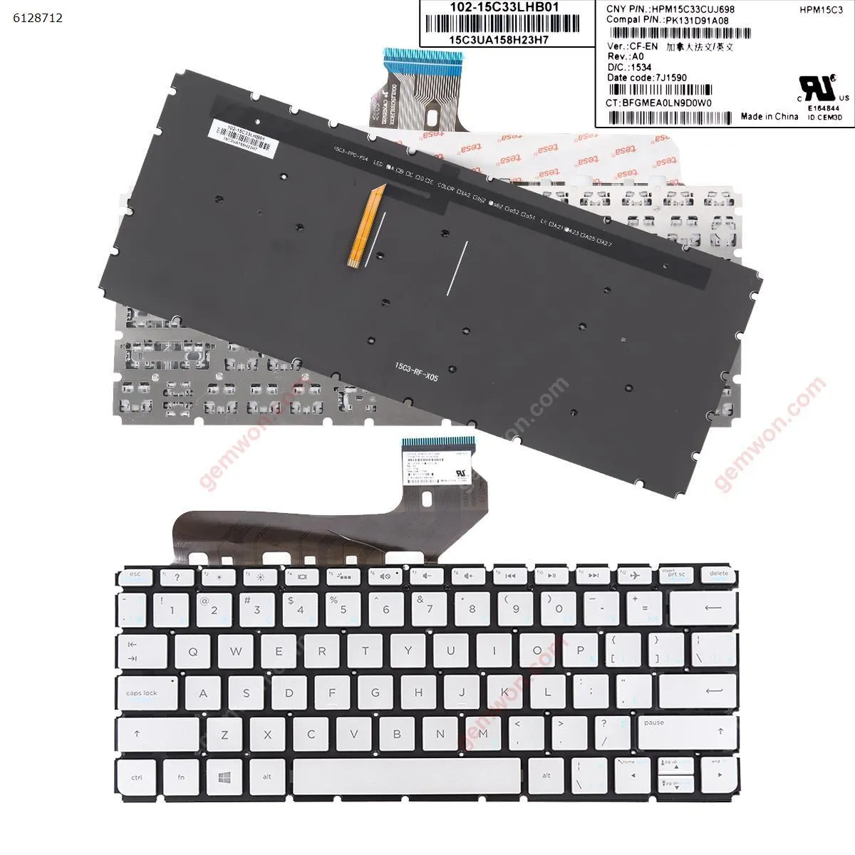 Picture of HP ENVY13-d010nr 13-D061SA 13-d007tu Silver (Backlit,Without FRAME Win8)