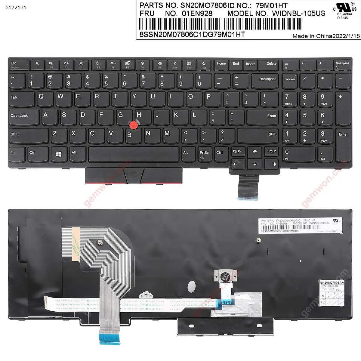 Picture of Lenovo IBM ThinkPad T570 BLACK FRAME BLACK(For Win8,With Point) 